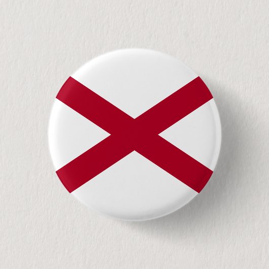 Vlag van Alabama Ronde Button 3,2 Cm (Voorkant)
