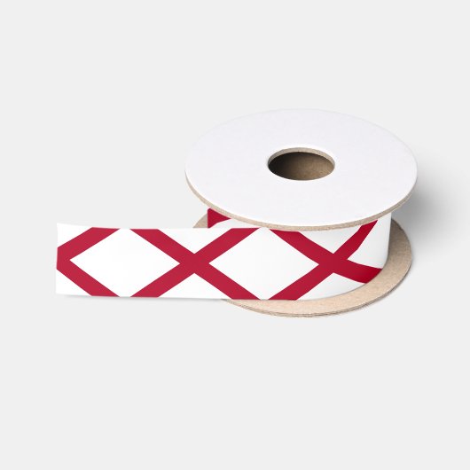 Vlag van Alabama Satijnen Lint (Spoel)