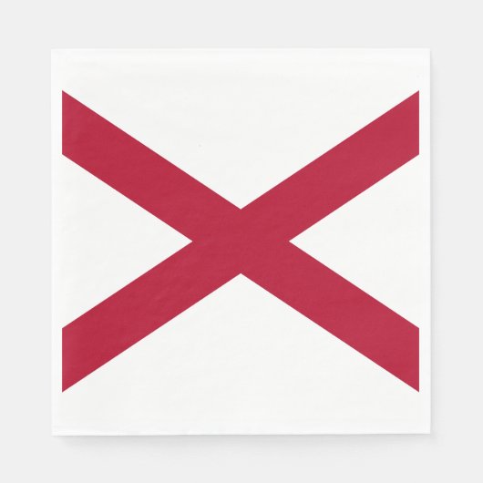 Vlag van Alabama Servet (Voorkant)