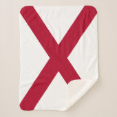 Vlag van Alabama Sherpa Deken (Voorkant)