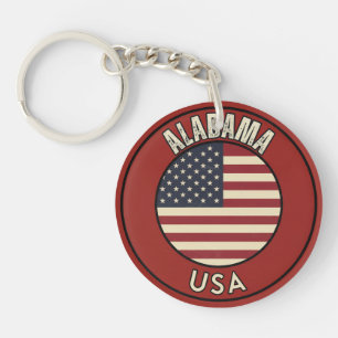 Vlag van Alabama Sleutelhanger