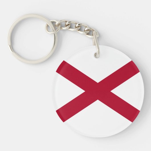 Vlag van Alabama Sleutelhanger (Voorkant)