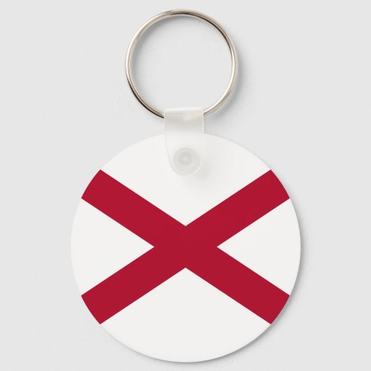 Vlag van Alabama Sleutelhanger (Voorkant)