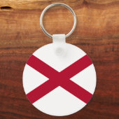 Vlag van Alabama Sleutelhanger (Achterkant)