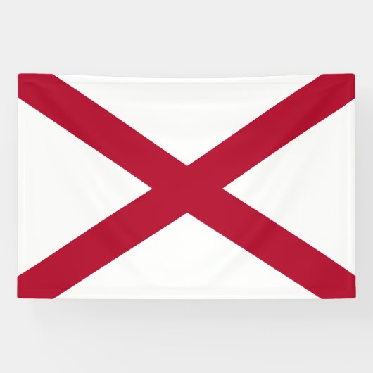Vlag van Alabama Spandoek (Horizontaal)