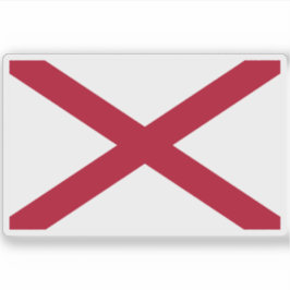 Vlag van Alabama Sticker