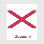Vlag van Alabama Sticker (Vel)