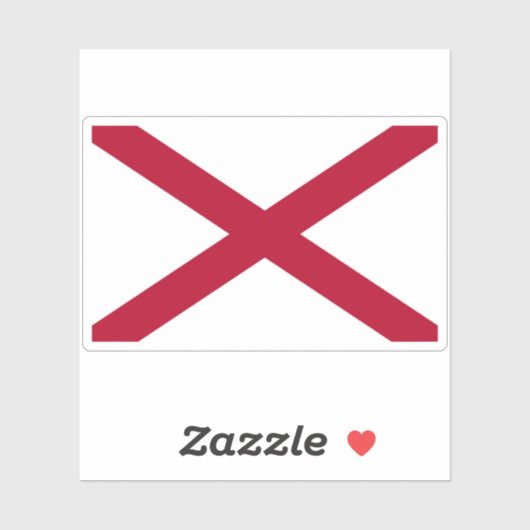 Vlag van Alabama Sticker (Vel)
