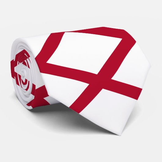 Vlag van Alabama Stropdas (Opgerold)