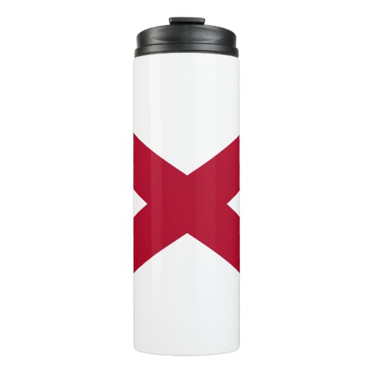 Vlag van Alabama Thermosbeker (Voorkant)