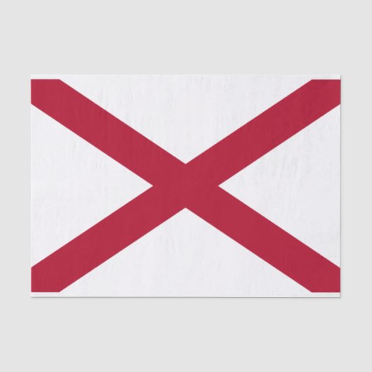 Vlag van Alabama Tissuepapier (Voorkant)