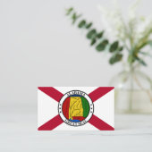 Vlag van Alabama, Vlag van Alabama Visitekaartje (Staand voorkant)
