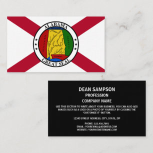 Vlag van Alabama, Vlag van Alabama Visitekaartje