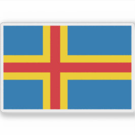 Vlag van Åland, Finland Sticker