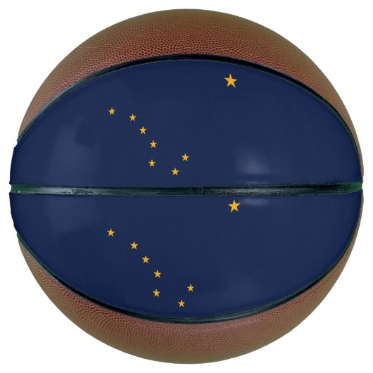 Vlag van Alaska Basketbal (Voorkant)