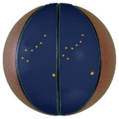 Vlag van Alaska Basketbal (Verticaal)
