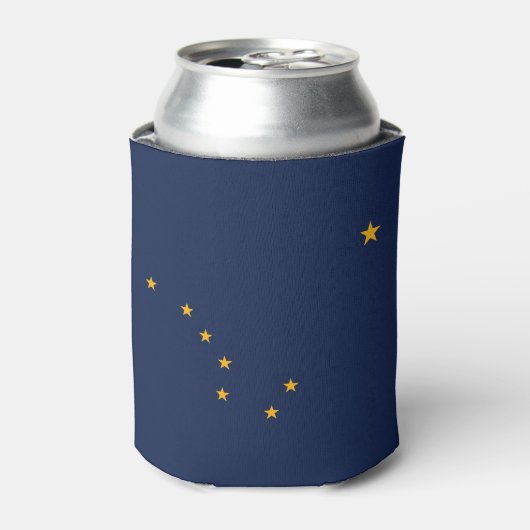 Vlag van Alaska Blikjeskoeler (Blikje Voorkant)
