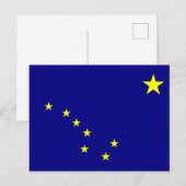 Vlag van Alaska Briefkaart (Voorkant / Achterkant)