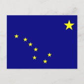 Vlag van Alaska Briefkaart (Voorkant)