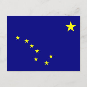 Vlag van Alaska Briefkaart