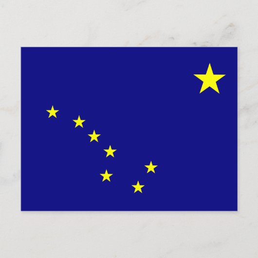 Vlag van Alaska Briefkaart (Voorkant)