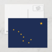 Vlag van Alaska Briefkaart (Voorkant / Achterkant)