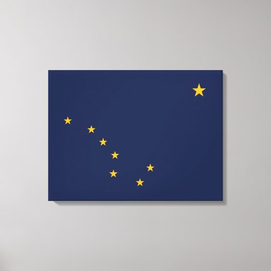 Vlag van Alaska Canvas Afdruk (Voorkant)
