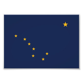Vlag van Alaska Foto Afdruk