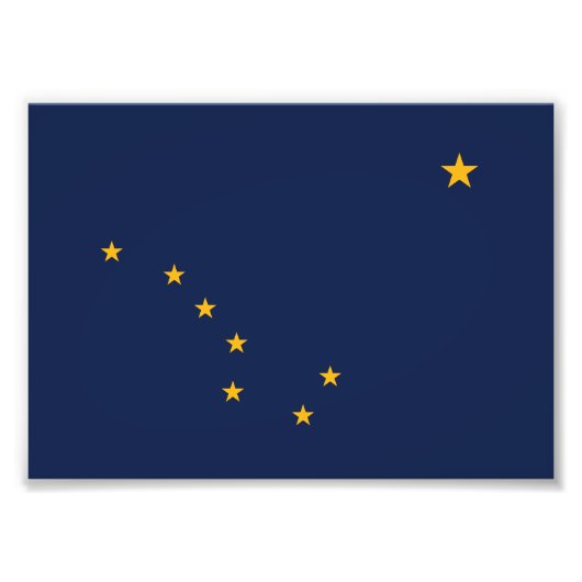 Vlag van Alaska Foto Afdruk (Voorkant)