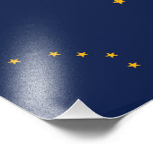 Vlag van Alaska Foto Afdruk (Hoek)