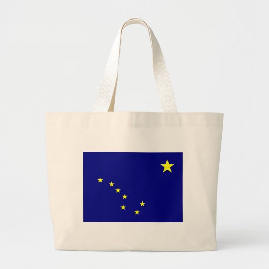 Vlag van Alaska Grote Tote Bag (Voorkant)