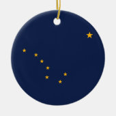 Vlag van Alaska Keramisch Ornament (Voorkant)