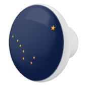 Vlag van Alaska Keramische Knop (Rechts)