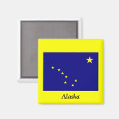 Vlag van Alaska Magneet (Voorkant / Achterkant)