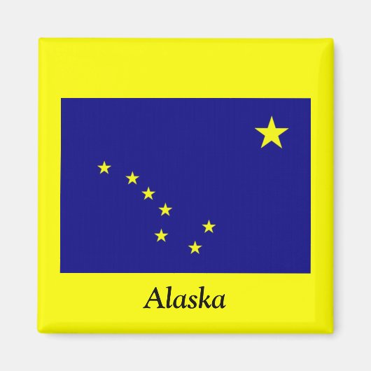 Vlag van Alaska Magneet (Voorkant)