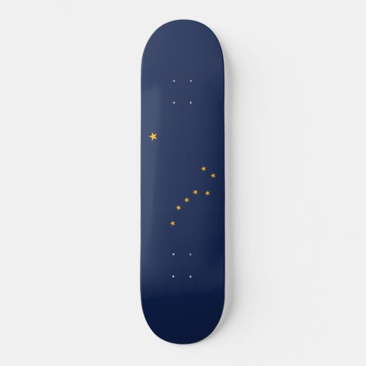 Vlag van Alaska Persoonlijk Skateboard (Voorkant)