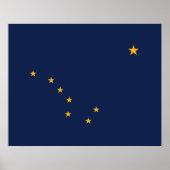 Vlag van Alaska Poster (Voorkant)