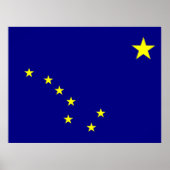 Vlag van Alaska Poster (Voorkant)