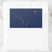 Vlag van Alaska Rechthoekige Sticker (Tas)