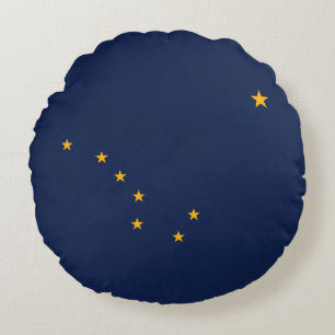 Vlag van Alaska Rond Kussen