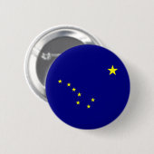Vlag van Alaska Ronde Button 5,7 Cm (Voorkant /achterkant)