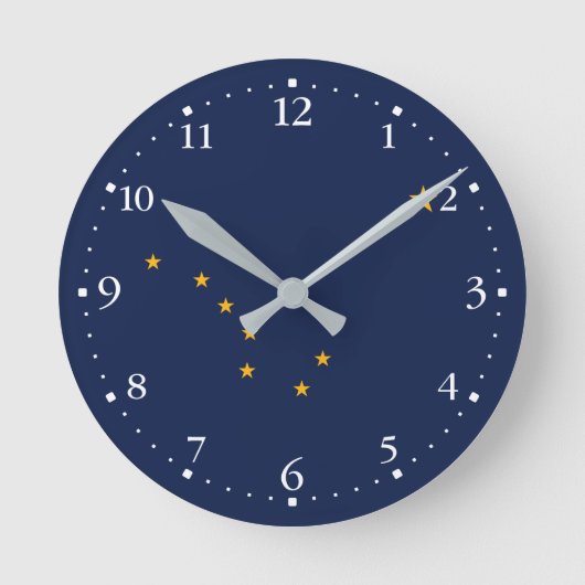 Vlag van Alaska Ronde Klok (Voorkant)