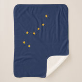 Vlag van Alaska Sherpa Deken (Voorkant)