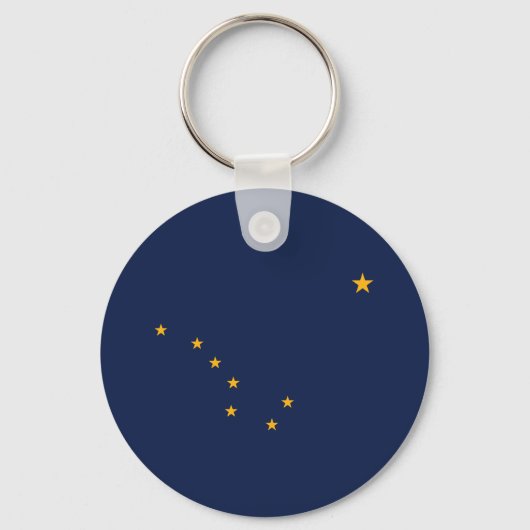 Vlag van Alaska Sleutelhanger (Voorkant)