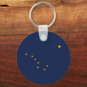 Vlag van Alaska Sleutelhanger (Achterkant)