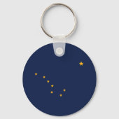 Vlag van Alaska Sleutelhanger (Achterkant)