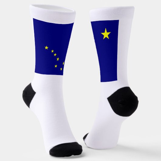 Vlag van Alaska Sokken (Gebogen)
