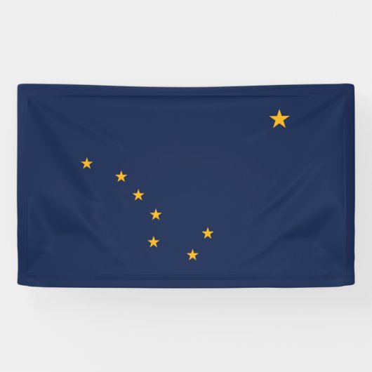 Vlag van Alaska Spandoek (Horizontaal)