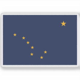 Vlag van Alaska Sticker