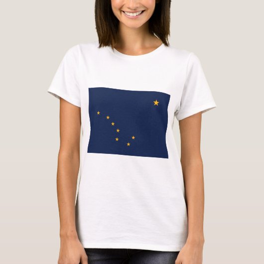 Vlag van Alaska T-shirt (Voorkant)